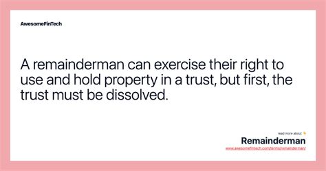 remainderman trust
